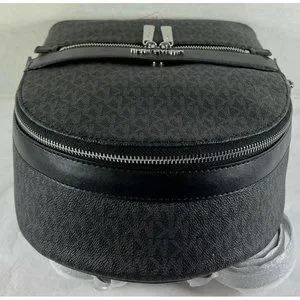 Michael Kors Kenly Medium Black MK Signature Backpack, Travel BAG Michael Kors Kenly Admiral Medium Signature Logo PVC Leather  main image 3